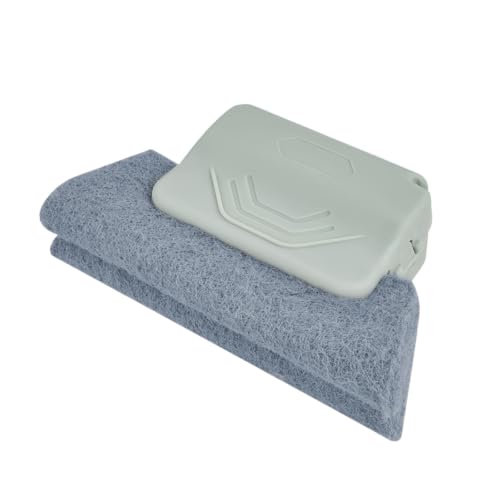 Magic Window Track Cleaner, Hand-held Cleaning Brush Tools Set for Window Slides Grooves, Sliding Door Track, Tile Grout Lines, Shutter Slats, Car Vents, Small Spaces Clean (Grey) - color: Gray, size: 1 PC