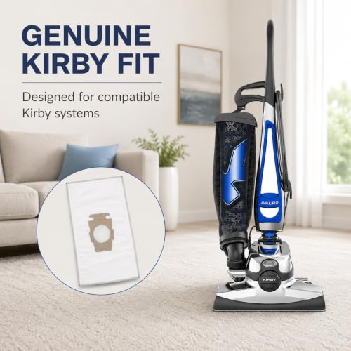 Kirby MicronMagic Plus HEPA Filter Bags 6-Pack | Part #204814 | Compatible with F-Style & Twist-Style Vacuums (54 Filer Bags/Case) - size: 9 Pack/54 Bags