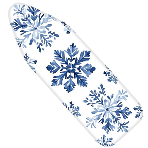 Nuxovilar Blue Snowflake Ironing Board Cover 15x54 Inches Polyester - color: Yvc03503, size: 15×54 inch