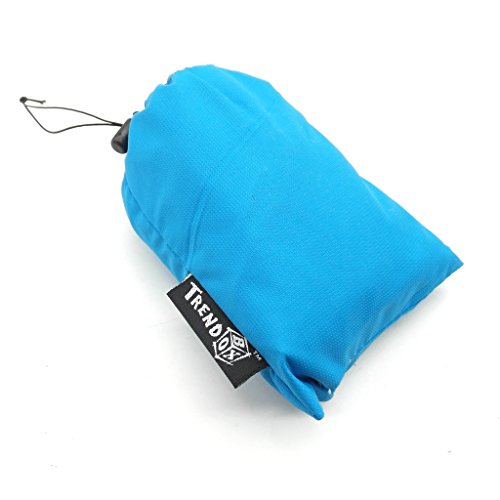 TRENDBOX Foldable Wash Basin Sink Water Bag Portable Mini 8.5L for Footbath Camping Hiking Outdoor Durable Design - color: Blue