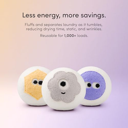 Dirty Labs | Enzyme Buddies New Zealand Wool Dryer Balls | 3 Pack - color: Enzyme Buddies