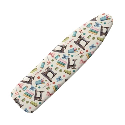 Beige Laundry Ironing Board Cover and Padding Standard Size Table Top Iron Board Covers Washable Pad Ironing Board Cover with Elastic Edge Padding Decorative Covers Home Accessories - color: Beige Laundry