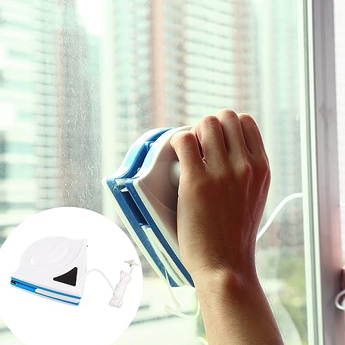 Plastic Double Sided Home Magnet Window Cleaner Tool, Practical Magnetic Glass Cleaner Tool for 3-8mm Single Glazed Window