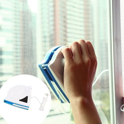 Plastic Double Sided Home Magnet Window Cleaner Tool, Practical Magnetic Glass Cleaner Tool for 3-8mm Single Glazed Window
