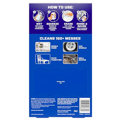 Mr. Clean Magic Eraser Sponge, All Purpose Cleaner, Long Lasting Cleaning Scrubber, Wall, Sneaker, Oven, Kitchen, Bathroom, Shower Cleaner, Cleaning Supplies, Whole Home Extra Durable XL, 8ct - size: 8 Count