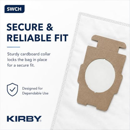 Kirby Micron Magic Plus HEPA Filter Bags 6-Pack | Part #204814 | Compatible with F-Style & Twist-Style Vacuums - size: 6 Pack Bags