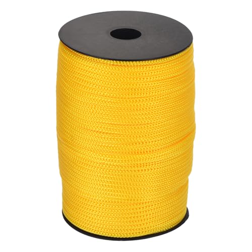 MECCANIXITY 5/32 Inch Braided Polypropylene Rope 328ft Orange - color: Light Yellow, size: 5/32 Inch