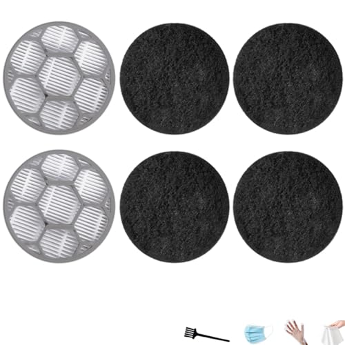 P1 Pro Filters Replacement, 2 HEPA & 4 Sponge Filters for Neakasa/Neabot P1 Pro Pet Grooming Kit Vacuum, Vacuum Cleaner Washable Filter Accessories for Odor Adsorption & Long Performance