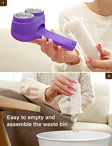 VASSON Fabric Shaver, Sweater Depiller & Pilling Remover - color: Purple