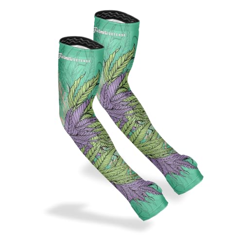 FARMER'S DEFENSE Gardening Arm Sleeves|UV Cooling Protective Sleeve Women & Men|Anti-Scratch Cover Sun UPF Outdoor Protection - Sea-Weed - S/M | Women & Men | Anti-Scratch Cover Sun UPF Outdoor Protection - Sea-Weed - S/M - color: Sea-weed, size: Small-Me