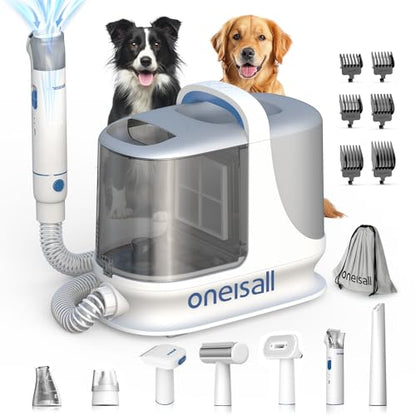 oneisall Dog Grooming Vacuum Kits with Clipper