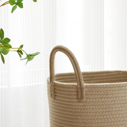 VIPOSCO 58L Tall Woven Laundry Basket Hamper, Jute - color: Jute, size: 58L