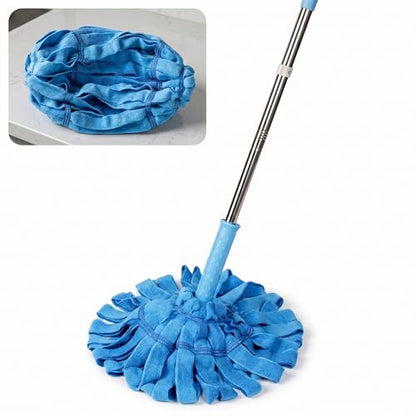 EaseYourDay Self-Wringing Twist Mop, Microfiber Floor Mop with 2 Heads