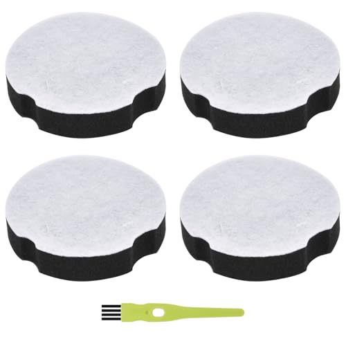 4 Pack Replacement Filters for Bissell Powerforce Compact Lightweight Upright 2112 1520 Turbo Bagless 2690 Cleanview Vacuum Cleaner, Compare to Part #1604896