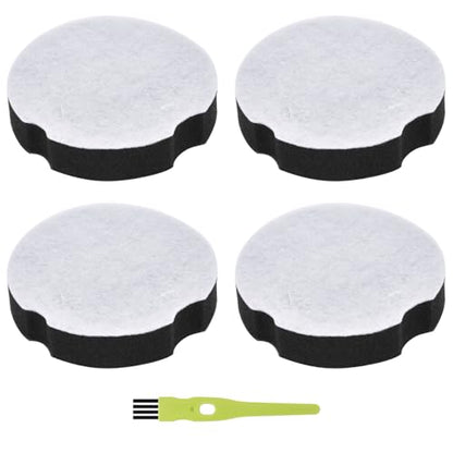 4 Pack Replacement Filters for Bissell Powerforce Compact Lightweight Upright 2112 1520 Turbo Bagless 2690 Cleanview Vacuum Cleaner, Compare to Part #1604896