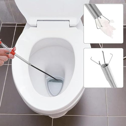 32-Inch Flexible Drain Hair Remover with 4-Claw Grabber for Sink and Shower - style: 32 IN