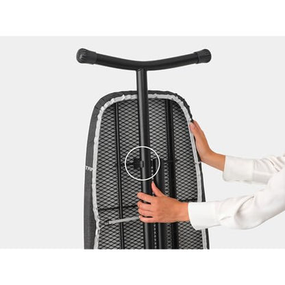 Brabantia Premium Ironing Board with Heat Resistant Parking Zone | X-Large (Size D) | Fairtrade Denim Black | Tall & Wide, Adjustable Height (31-40"), Easy Fold, Anti-Collapse Lock, Non-Slip Feet - color: Denim Black