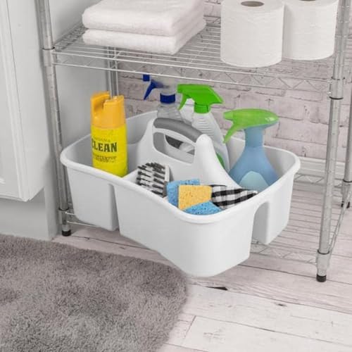 JOEY'Z Extra Large 5 Gallon Divided Cleaning Caddy Organizer with Handle