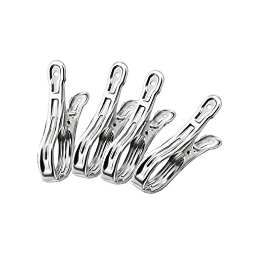 20Pack Metal Beach Towel Clips,Stainless Steel Clothes pins,clothespins - color: 3.5inch（20pack）, size: 3.5inch