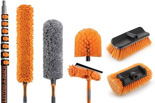 36 Foot High Reach Telescoping Duster Kit with 5-30 ft Extension Pole - size: 30 Feet