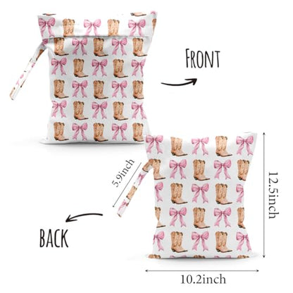 Cute Wet Dry Bag for Women Swimsuits Waterproof Cloth Diaper Bag for Baby - color: Boot 2