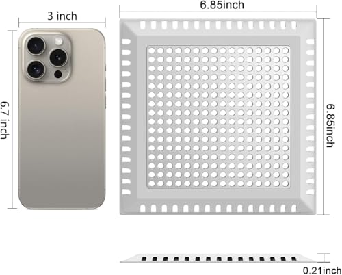 Aojuxix Shower Drain Hair Catcher/Drain Protector/Shower Drain Cover - color: Gray, size: 6 inch