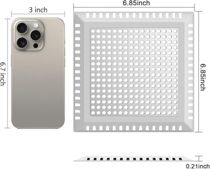 Aojuxix Shower Drain Hair Catcher/Drain Protector/Shower Drain Cover - color: Gray, size: 6 inch