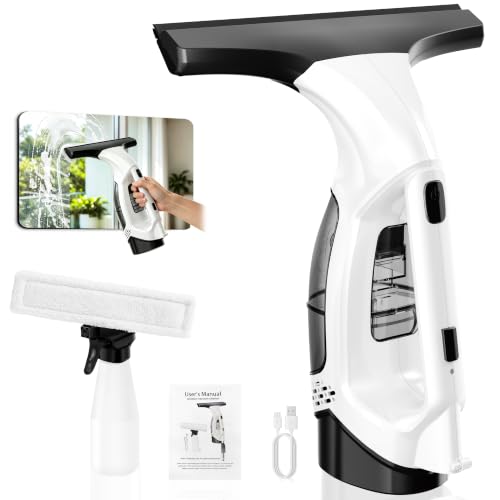 Window Vacuum Squeegee Cordless,Electric Window Cleaner Tool for Glass