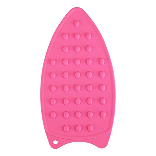 Silicone Rest Pad, Protective Surface for Mini Iron Pad Protection Ironing Rest (Rose red) - color: Rose Red
