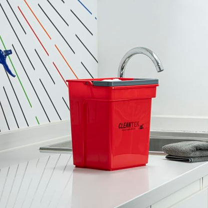 Restaurantware 4 qt Red Cleaning Bucket - color: Red, size: 4 Quarts