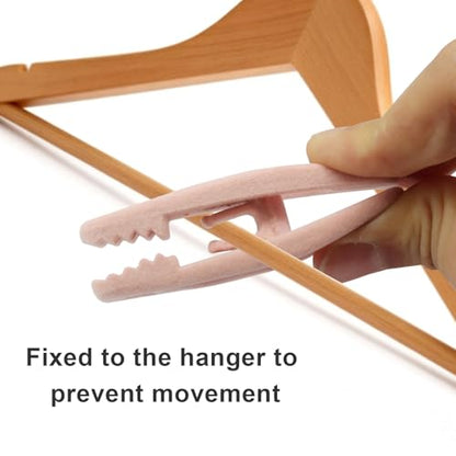 Velvet Hanger Clips, 40 PCS, Light Pink - color: Light Pink
