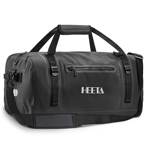 HEETA Waterproof Motorcycle Dry Bag Duffel Luggage Travel Bags, Black 30L - color: Black, size: 30L