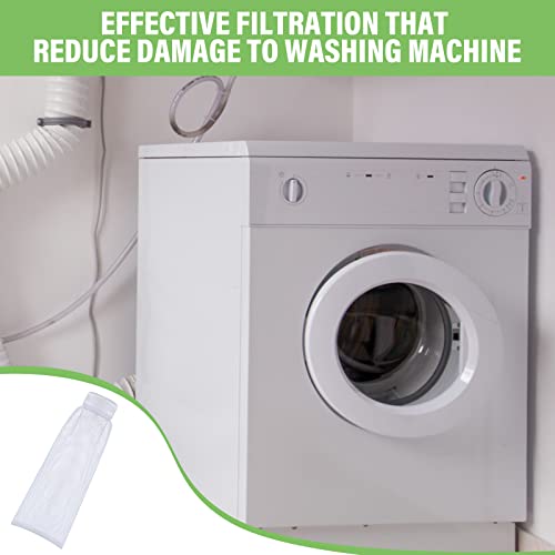 Shappy 24 Pack Washing Machine Lint Traps with Cable Ties (White) - color: White