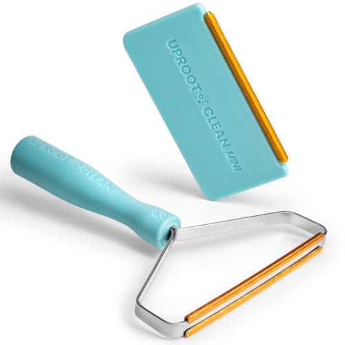Uproot Cleaner Pro Pet Hair Remover & Mini - Pet Hair Removal Tool Multi Fabric Edge & Carpet Scraper - Cat for Couch, Cat Towers, Car Detailing The Furry-Situation Survival Kit