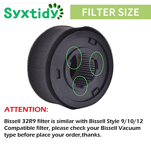 Filters for Bissell Powerforce Helix Turbo 32r9,203-7913,1240,82h1