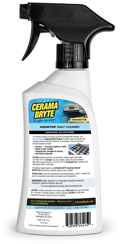 Cerama Bryte Daily Cooktop Cleaner, 16 oz & 2 Cleaning Pads Kit - size: 32 Fl Oz (Pack of 1)