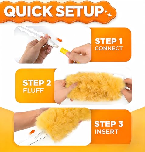 30 Count Heavy Duty Duster Refills for Swiffer, Multisurface 360° Dusters