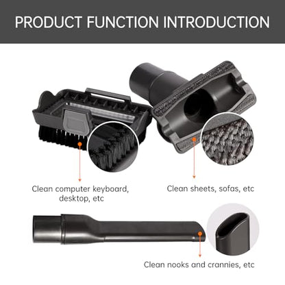 Upgraded Vacuum brush Attachment tool Compatible with Shark Navigator Lift-Away NV350 NV351 NV352 NV356E NV360 NV361 NV500 NV501 NV502 Series 2-in-1 Gap Tool Brush Removable Brush Replacement Parts
