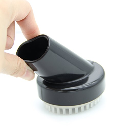 EZ SPARES 32mm Pet Grooming Vacuum Brush for Dogs and Cats, Soft PVC Brush
