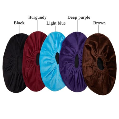 LAKE OF FIRE 5-Pair Reusable Shoe Covers, Non-Slip, Washable, and Thickened Boot Covers for Floor and Carpet Protection - color: B-5 Colors