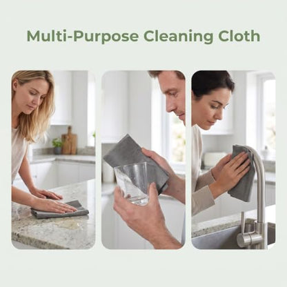 5Pcs Thickened Magic Cleaning Cloth, Reusable Microfiber Cloth for Glass