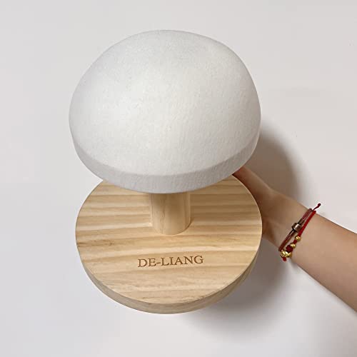 Tailors Ironing Board with Pine Wood Base, Cotton Cover Tailors Point Press Clapper - Protects Garments, Multi Pressing Board for Anywhere You Want - Seams, Collars, Cuffs, Points, Hems - color: White