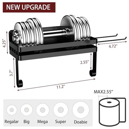 ZUNTO Magnetic Paper Towel Holder for Fridge, Strong Magnet, No Drill - color: Black/Magent-1