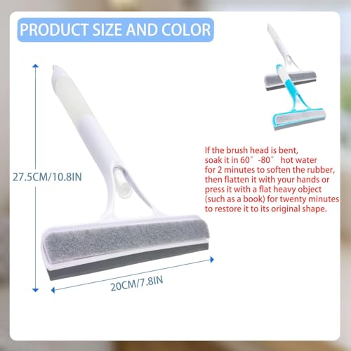 3 in 1 Spray Squeegee, Window Squeegee with Sprayer, Spray WindowSqueegee Cleaner with Spray Bottle for Car, Home, Kitchen Windows - color: Blue