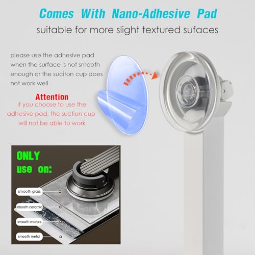 Foldaway Clothes Wall Mounted Drying Rack with Suction Cup,All Metal in Space Aluminum, Foldable, Retractable, Portable for Laundry (White) - color: White