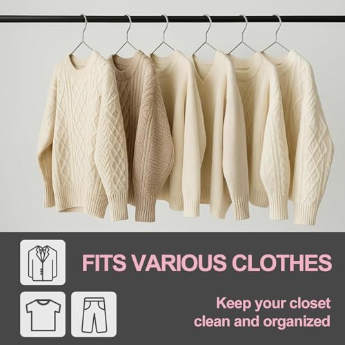 18" Stainless Steel Metal Hangers, 80 Pack Heavy Duty for Clothes - color: Silver-18inch, size: 80 PACK