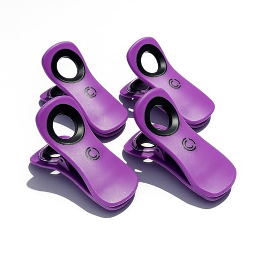 Core Clip Towel Clips for Beach Chairs Pool & Lounge Chairs on Cruise Boat - color: Purple