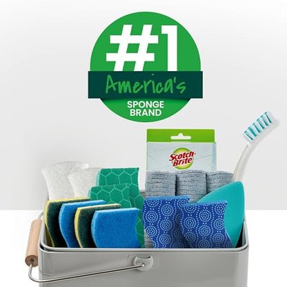 Scotch-Brite Zero Scratch Scrub Sponge, 6 Kitchen Sponges for Cleaning Around the Home, Bathroom & More, Scratch-Free Dish Scrubber, Multi-Surface Safe, Best for Nonstick Pots and Pans, (Pack of 2) - size: 6 Scrub Sponges (Pack of 2)
