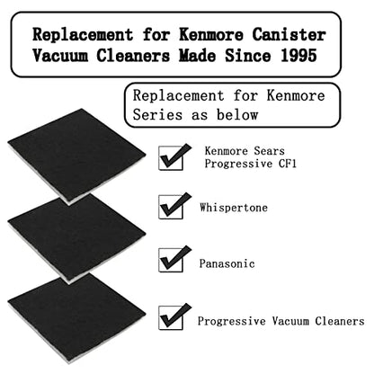 10-Pack CF-1 Foam Filters Compatible with Kenmore Sears Progressive, Progressive & Whispertone, Panasonic Models, Including 86883, 86880, 20-86883, 2086883, 8175084 - style: 10 Pack CF1 Filters