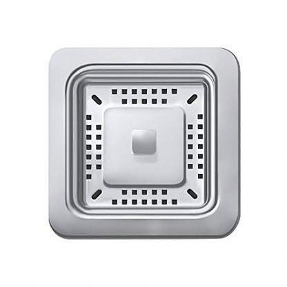 KRAUS Stainless Steel Pax Strainer, ST-3 - style: Square Drain Assembly w/ Strainer